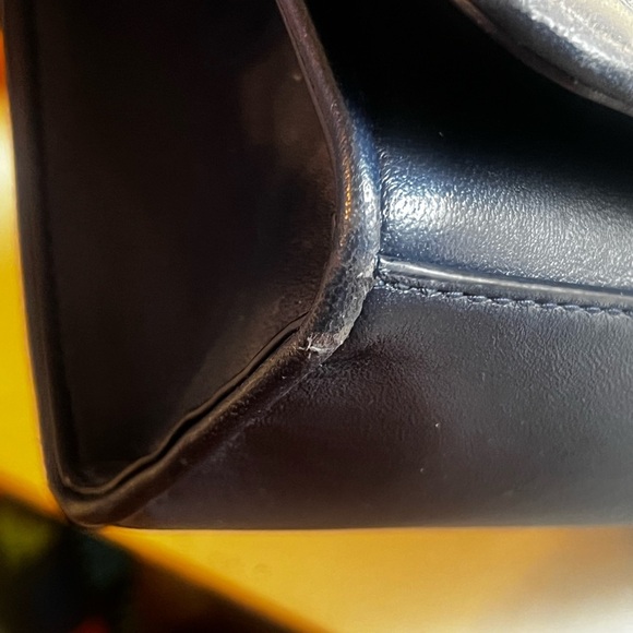 Tory Burch dark blue Quilted savannah convertible. Shoulder or crossbody bag - Picture 15 of 16